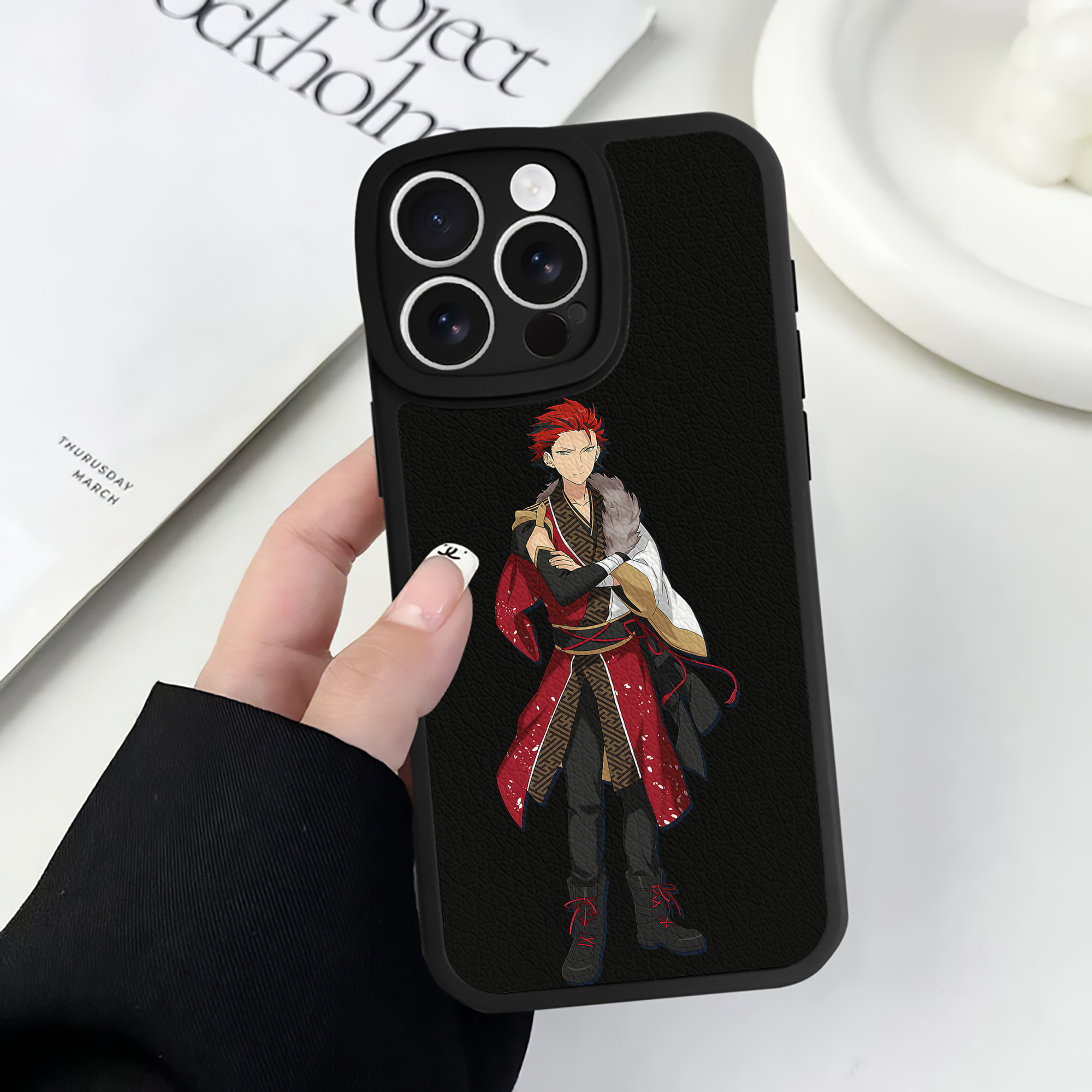 （画像用） あんさんぶるスターズ! Ensemble Stars 【iPhone 16シリーズ対応】シリコンスマホケース（レザー調） 材質：シリコン